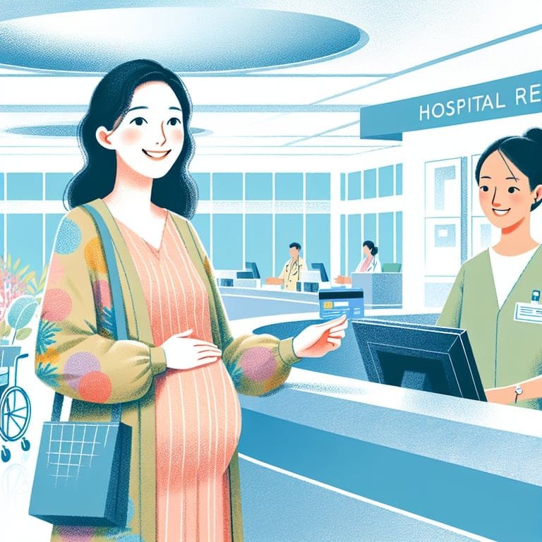 임신출산진료비 지원제도 일러스트