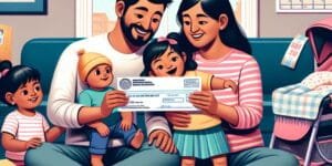 출산가정 지원 혜택 일러스트